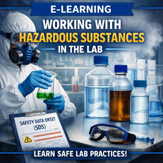 E-learning Werken met gevaarlijke stoffen in het lab (NL)